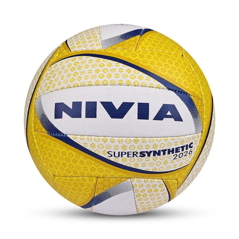 Nivia Super Synthetic Hand-Stitched Rubber Training Volleyball - Multicolor Nivia Super Synthetic Hand-Stitched Rubber Training Volleyball - Multicolor