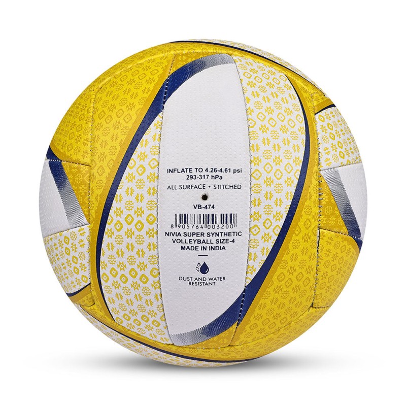 Nivia Super Synthetic Hand-Stitched Rubber Training Volleyball - Multicolor Nivia Super Synthetic Hand-Stitched Rubber Training Volleyball - Multicolor