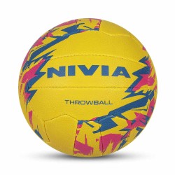 Nivia Men's Tournament Hand-Stitched Rubber Throwball - Multicolor
