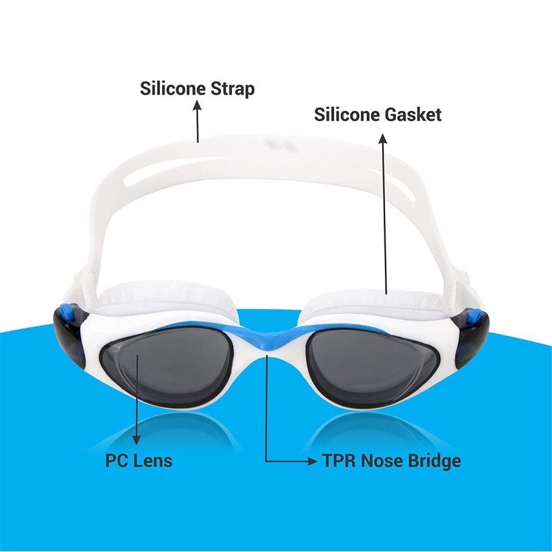 Nivia Uni-Mask Swimming Goggles - Multicolor