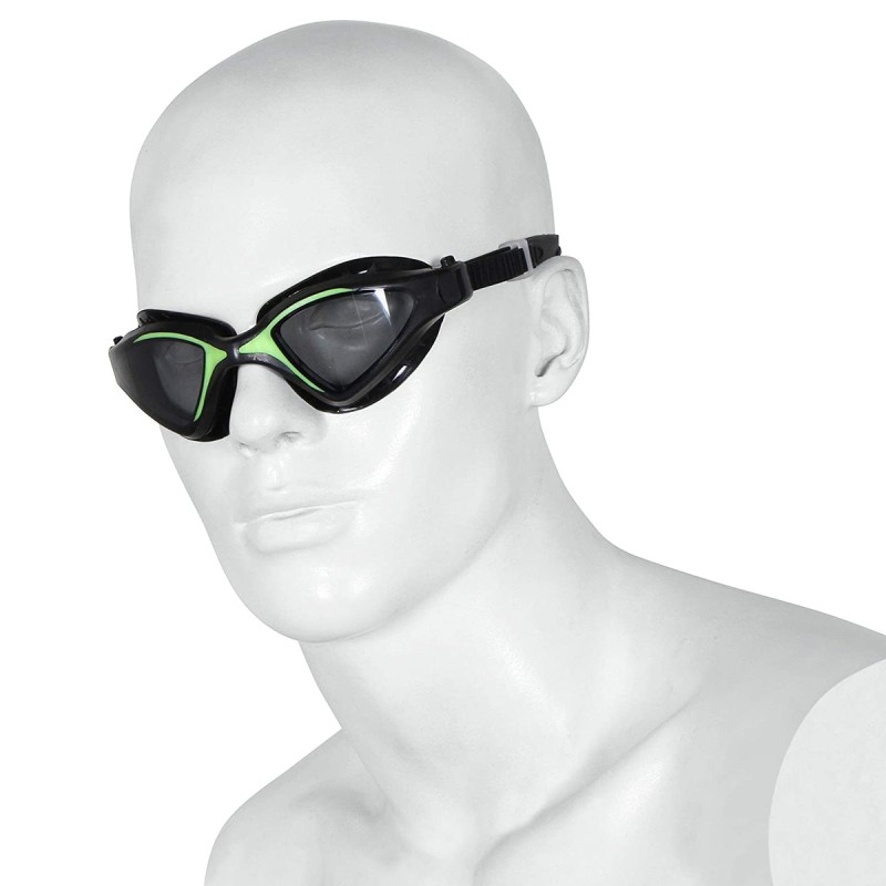 Nivia Unicore Swimming Goggles - Black/Green