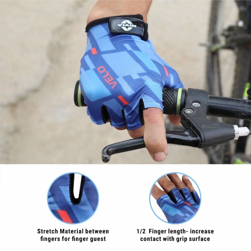 Nivia Velo Fitness Gloves - Blue