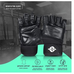Nivia Venom Weightliftng Gloves - Black Nivia Venom Weightliftng Gloves - Black