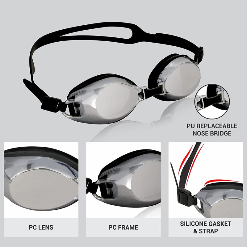 Nivia Vulcan Swimming Goggles - Multicolor