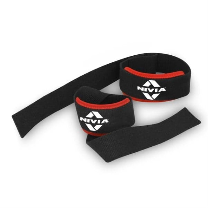 Nivia Weight Lifting - Bar Strap Basic for Gym & Training - Black Nivia Weight Lifting - Bar Strap Basic for Gym & Training - Black