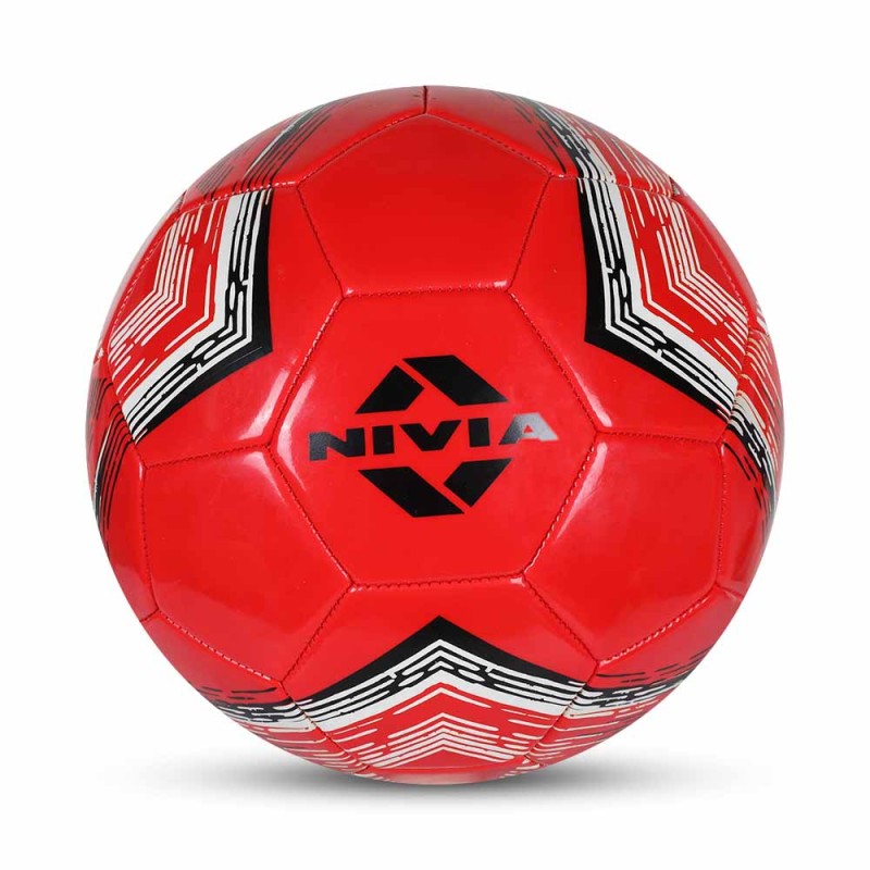 Nivia World Fest Panel Training Football - Red Nivia World Fest Panel Training Football - Red