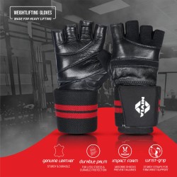 Nivia Wrist Lock Weightliftng Gloves - Black Nivia Wrist Lock Weightliftng Gloves - Black