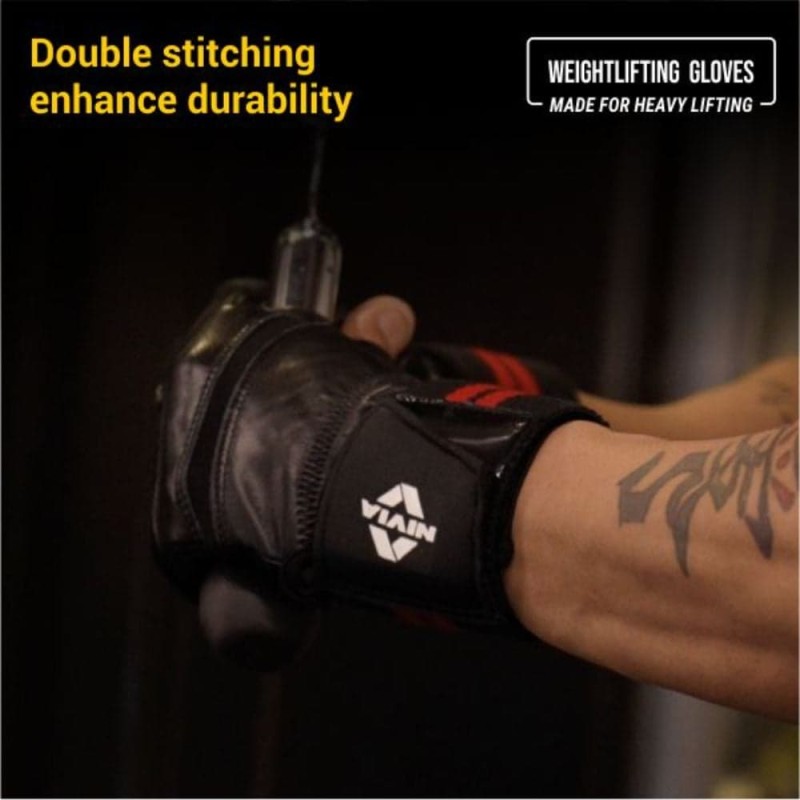 Nivia Wrist Lock Weightliftng Gloves - Black