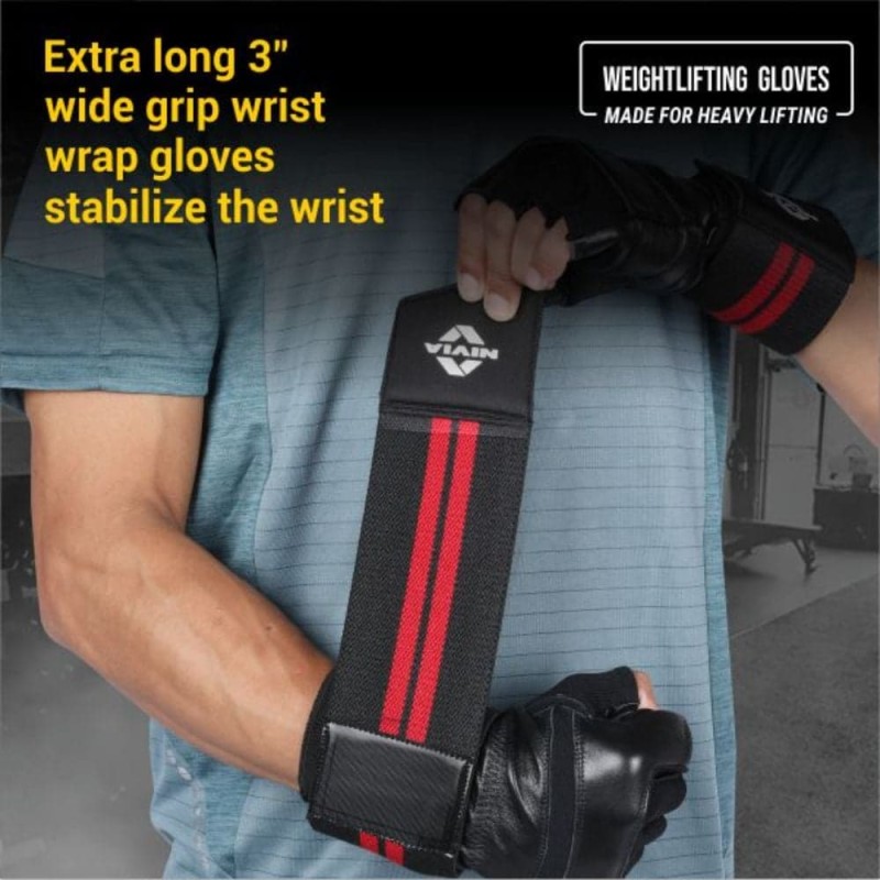 Nivia Wrist Lock Weightliftng Gloves - Black