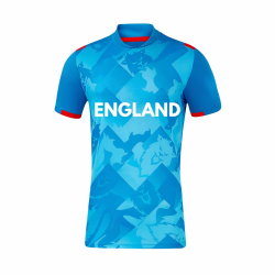 England Blue 24/25 ODI Half Sleeves Cricket Fan Jersey - 100% Dryfit Polyester
