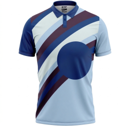 England Blue ODI World Cup 1997 Half Sleeves Cricket Fan Jersey - 100% Dryfit Polyester