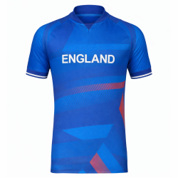 England Blue ODI World Cup 2023 Half Sleeves Cricket Fan Jersey - 100% Dryfit Polyester