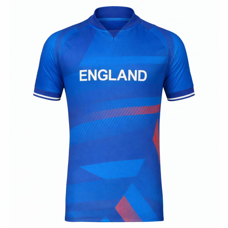 England Blue ODI World Cup 2023 Half Sleeves Cricket Fan Jersey - 100% Dryfit Polyester England Blue ODI World Cup 2023 Half Sleeves Cricket Fan Jersey - 100% Dryfit Polyester