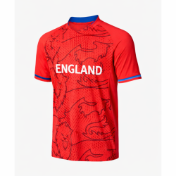 England Red 2022 T20 World Cup Half Sleeves Cricket Fan Jersey - 100% Dryfit Polyester - With Name Personalization