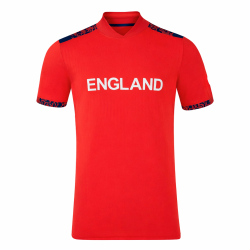 England Red 24/25 ODI Half Sleeves Cricket Fan Jersey - 100% Dryfit Polyester - With Name Personalization
