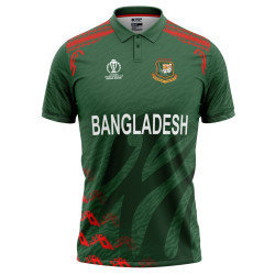 Bangladesh ODI World Cup 2023 Half Sleeves Cricket Fan Jersey - 100% Dryfit Polyester - With Name Personalisation