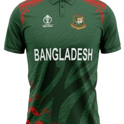Bangladesh ODI World Cup 2023 Half Sleeves Cricket Fan Jersey - 100% Dryfit Polyester - With Name Personalisation Bangladesh ODI World Cup 2023 Half Sleeves Cricket Fan Jersey - 100% Dryfit Polyester - With Name Personalisation