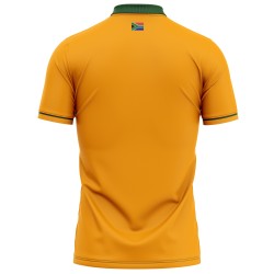 South Africa Yellow 2022 T20 World Cup Half Sleeves Cricket Fan Jersey - 100% Dryfit Polyester - With Name Personalization South Africa Yellow 2022 T20 World Cup Half Sleeves Cricket Fan Jersey - 100% Dryfit Polyester - With Name Personalization