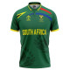 South Africa ODI World Cup 2023 Half Sleeves Cricket Fan Jersey - 100% Dryfit Polyester - With Name Personalisation South Africa ODI World Cup 2023 Half Sleeves Cricket Fan Jersey - 100% Dryfit Polyester - With Name Personalisation