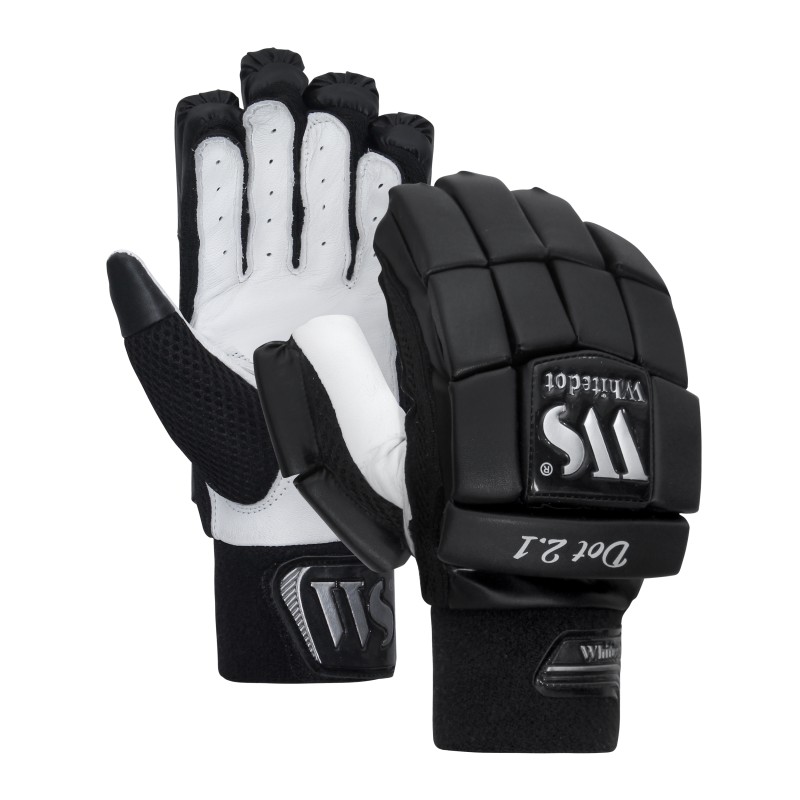 Whitedot Aegis Black Cricket Batting Gloves Whitedot Aegis Black Cricket Batting Gloves