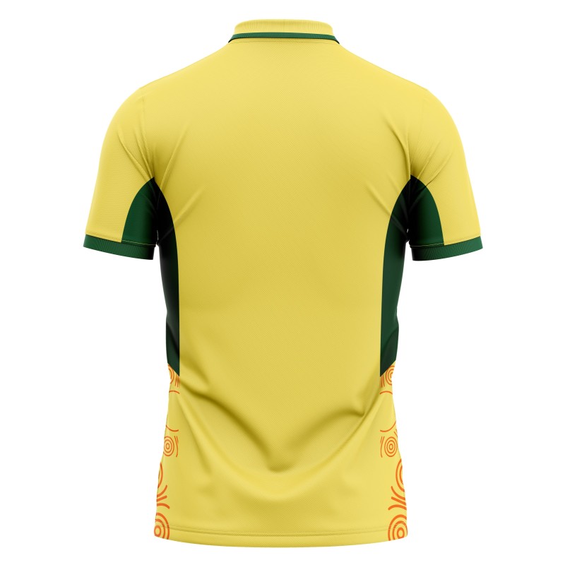 Australia ODI World Cup 2023 Half Sleeves Cricket Fan Jersey - 100% Dryfit Polyester - With Name Personalisation Australia ODI World Cup 2023 Half Sleeves Cricket Fan Jersey - 100% Dryfit Polyester - With Name Personalisation