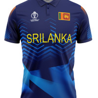 Sri lanka ODI World Cup 2023 Half Sleeves Cricket Fan Jersey - 100% Dryfit Polyester - With Name Personalisation