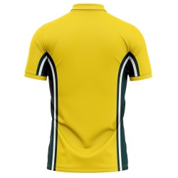 Australia Half Sleeves Cricket Fan Jersey - 100% Dryfit Polyester - With Name Personalization Australia Half Sleeves Cricket Fan Jersey - 100% Dryfit Polyester - With Name Personalization