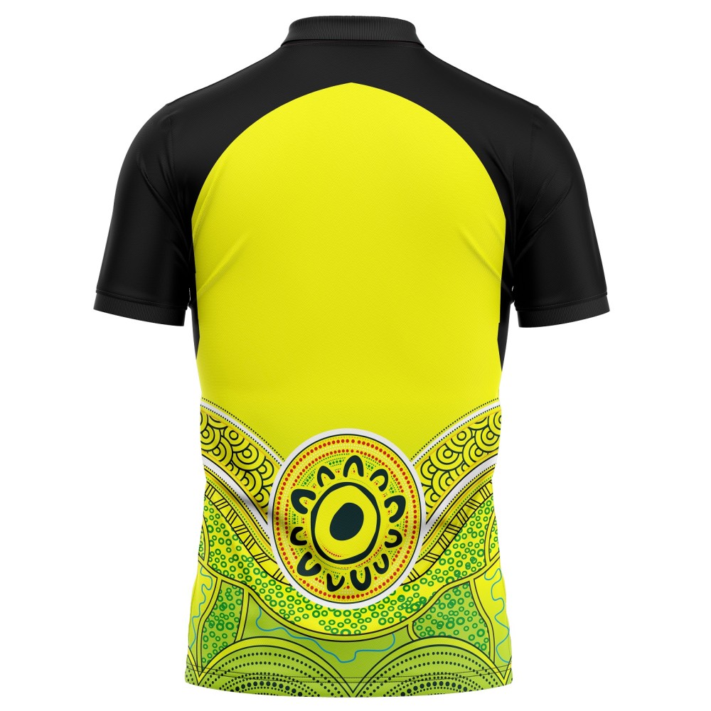 Australia T20 World Cup 2022 Half Sleeves Cricket Fan Jersey - 100% Dryfit Polyester - With Name Personalization Australia T20 World Cup 2022 Half Sleeves Cricket Fan Jersey - 100% Dryfit Polyester - With Name Personalization