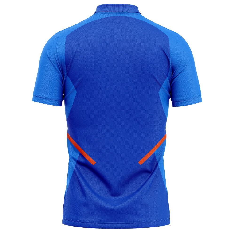 India ICC World Cup 2019 Half Sleeves Cricket Fan Jersey - 100% Dryfit Polyester - With Name Personalization India ICC World Cup 2019 Half Sleeves Cricket Fan Jersey - 100% Dryfit Polyester - With Name Personalization