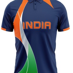 India T20 World Cup 2009 Half Sleeves Cricket Fan Jersey - 100% Dryfit Polyester - With Name Personalization India T20 World Cup 2009 Half Sleeves Cricket Fan Jersey - 100% Dryfit Polyester - With Name Personalization