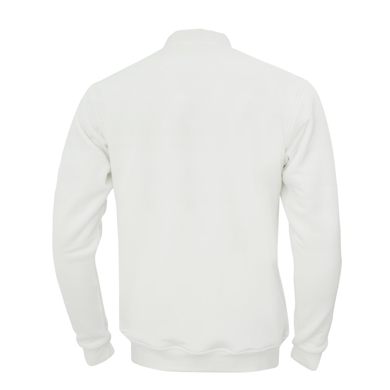 Whitedot Off White Zip Up Full Sleeves Cricket Jumper