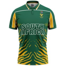 South Africa 2003 ICC World Cup Half Sleeves Cricket Fan Jersey - 100% Dryfit Polyester - With Name Personalisation