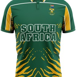 South Africa 2003 ICC World Cup Half Sleeves Cricket Fan Jersey - 100% Dryfit Polyester - With Name Personalisation South Africa 2003 ICC World Cup Half Sleeves Cricket Fan Jersey - 100% Dryfit Polyester - With Name Personalisation