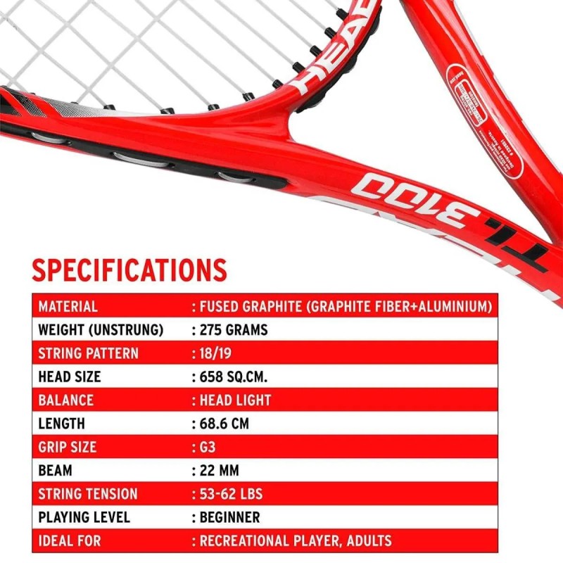 HEAD Titanium 3100 Tennis Racquet HEAD Titanium 3100 Tennis Racquet