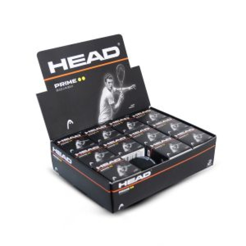 HEAD Prime Double Dot Squash Ball (12 Pcs) HEAD Prime Double Dot Squash Ball (12 Pcs)