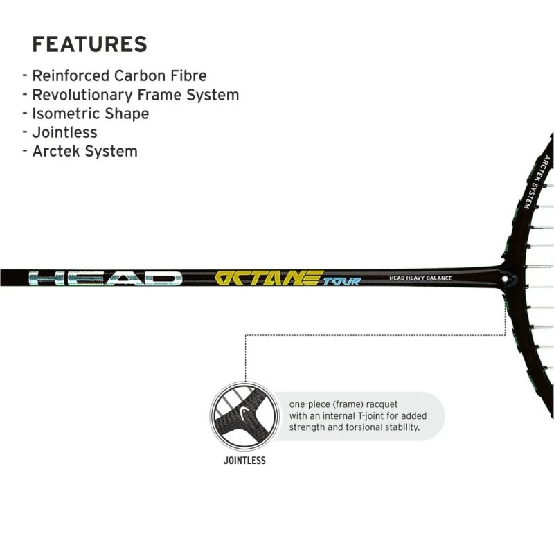 HEAD Octane Tour Badminton Racquet (Unstrung) HEAD Octane Tour Badminton Racquet (Unstrung)