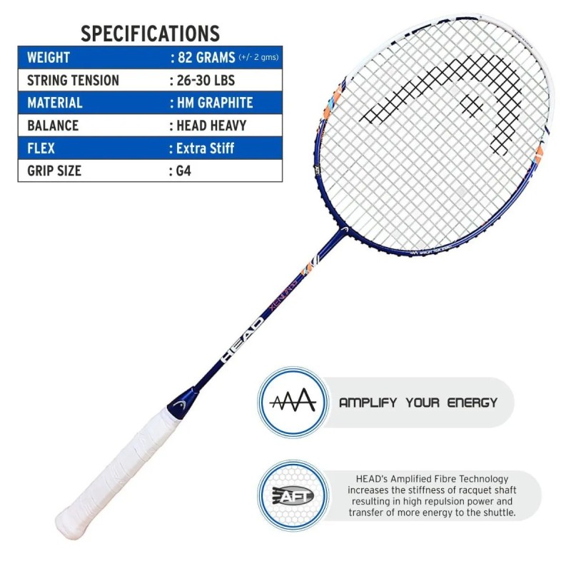 HEAD Xenon 3.3 Badminton Racquet (Untrung)