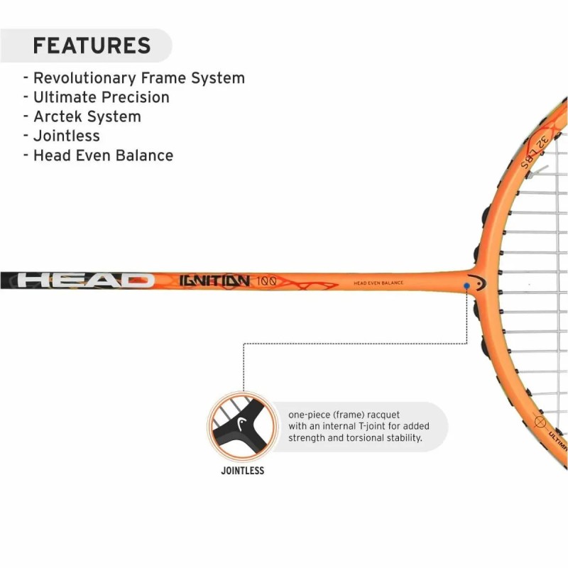 HEAD Ignition 100 Badminton Racquet (Strung) HEAD Ignition 100 Badminton Racquet (Strung)