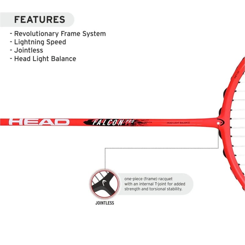 HEAD Falcon Pro Badminton Racquet (Strung) HEAD Falcon Pro Badminton Racquet (Strung)