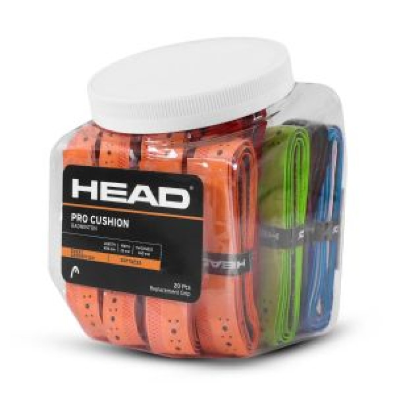 HEAD Pro Cushion Badminton Grip (20 Pcs Assorted) HEAD Pro Cushion Badminton Grip (20 Pcs Assorted)