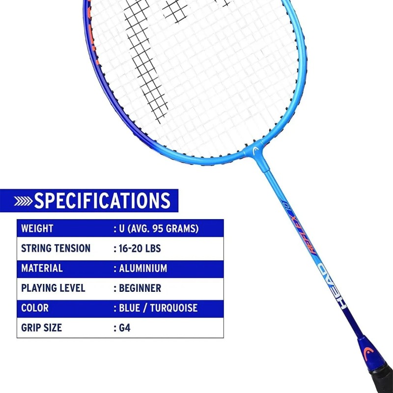 HEAD Reflex 10 Badminton Racquet (Strung)