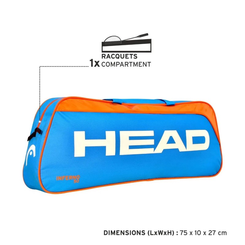 HEAD Inferno 50 Badminton Kit Bag HEAD Inferno 50 Badminton Kit Bag