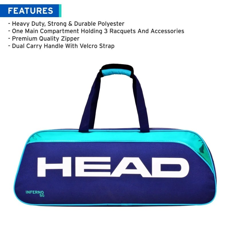 HEAD Inferno 50 Badminton Kit Bag HEAD Inferno 50 Badminton Kit Bag