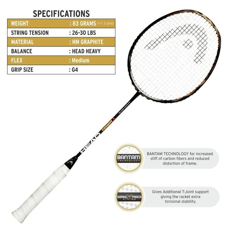 HEAD Tenor X Badminton Racquet (Unstrung) HEAD Tenor X Badminton Racquet (Unstrung)