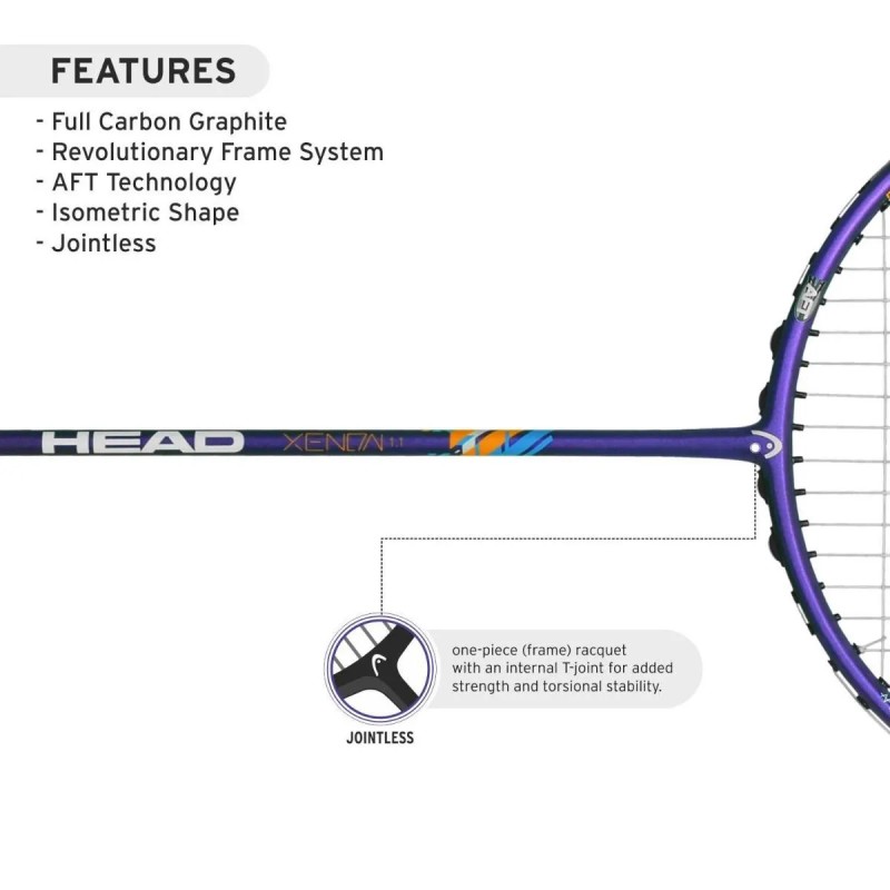 HEAD Xenon 1.1 Badminton Racquet (Strung) HEAD Xenon 1.1 Badminton Racquet (Strung)