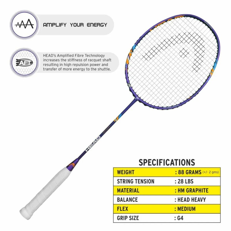 HEAD Xenon 1.1 Badminton Racquet (Strung) HEAD Xenon 1.1 Badminton Racquet (Strung)