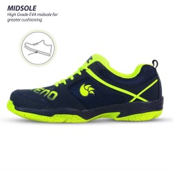 DSC Xeno Badminton Shoes (Navy/Fluro Yellow) DSC Xeno Badminton Shoes (Navy/Fluro Yellow)