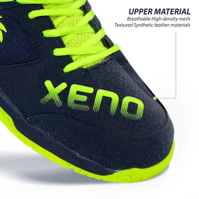 DSC Xeno Badminton Shoes (Navy/Fluro Yellow) DSC Xeno Badminton Shoes (Navy/Fluro Yellow)