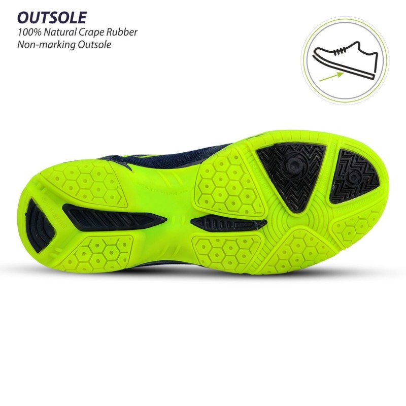 DSC Xeno Badminton Shoes (Navy/Fluro Yellow) DSC Xeno Badminton Shoes (Navy/Fluro Yellow)