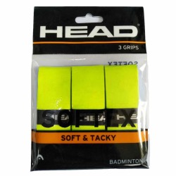 HEAD Softex Badminton Over Grip (3 Pcs, Yellow) HEAD Softex Badminton Over Grip (3 Pcs, Yellow)